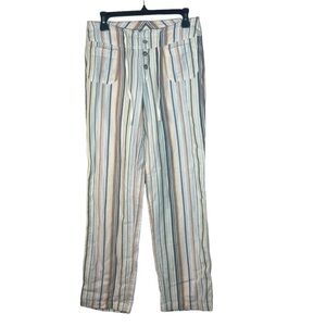 Sundance Striped 100% Cotton Lightweight Pants Size XS